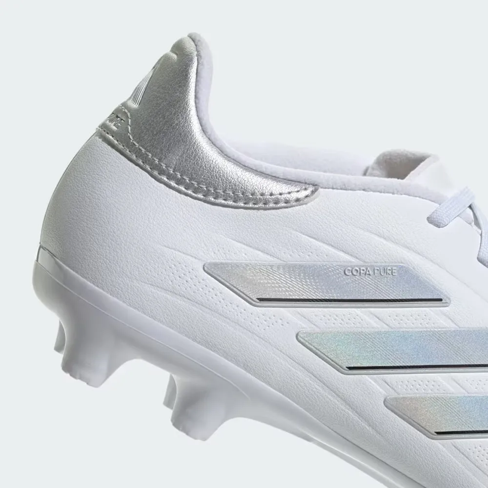 Adidas Copa Pure II League FG Football Boots (Cloud White/Cloud White/Silver Metallic)