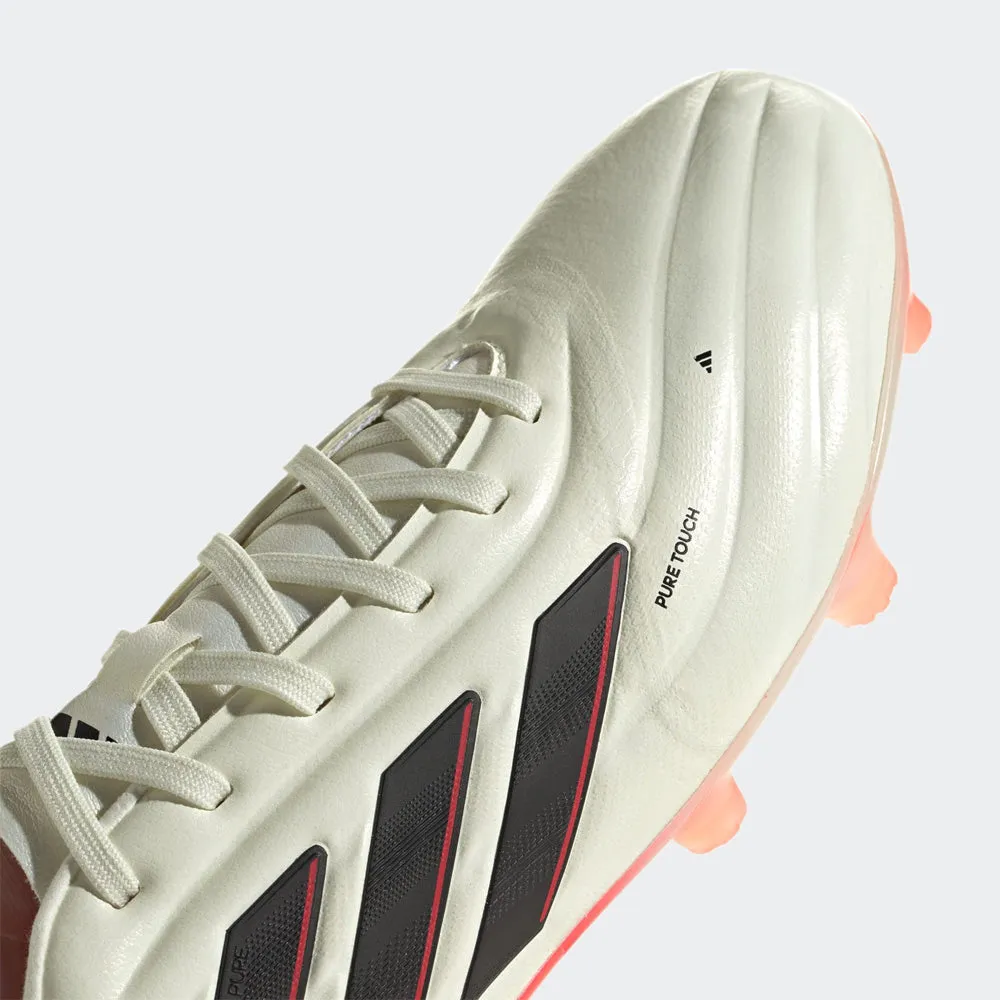 Adidas Copa Pure II Pro FG Football Boots (Ivory/Black/Solar Red)