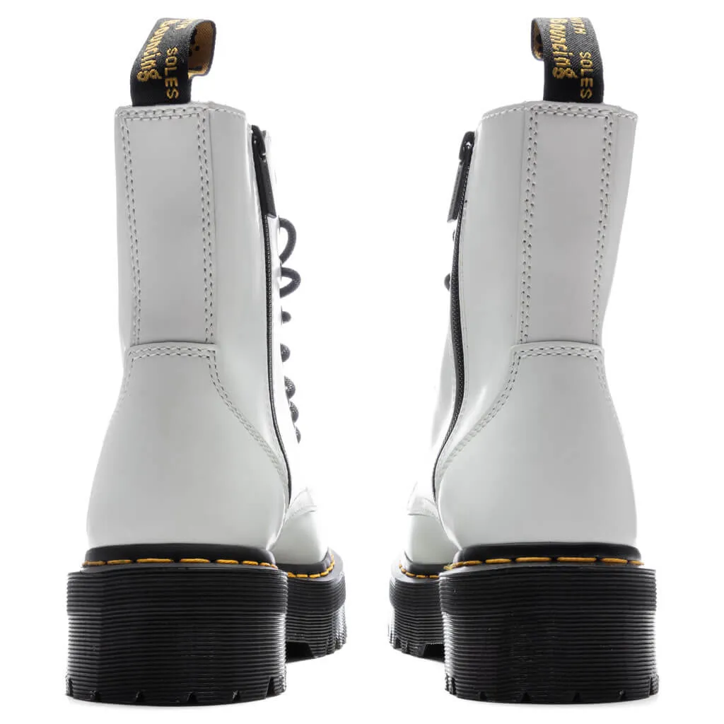 Air Wair Women's Jadon Polished Smooth Boot - White