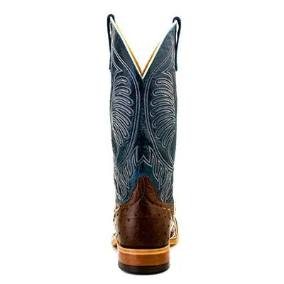 Anderson Bean Men's Mad Dog Full Quill Ostrich Western Boots - Teal