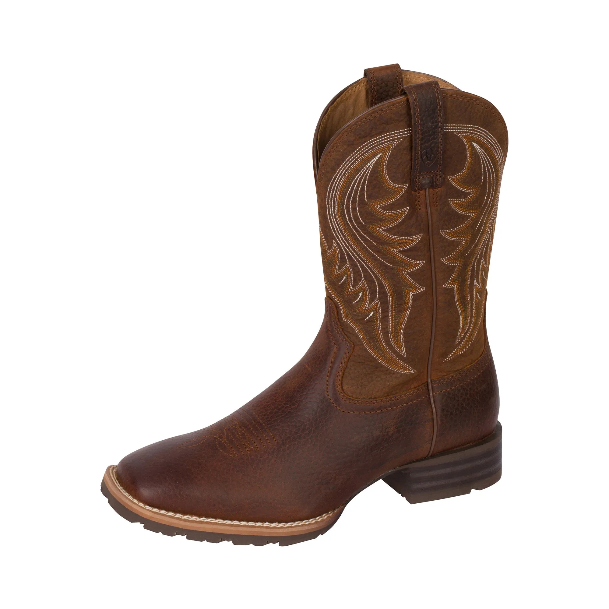 Ariat Hybrid Rancher Western Boot Brown Oiled Rowdy