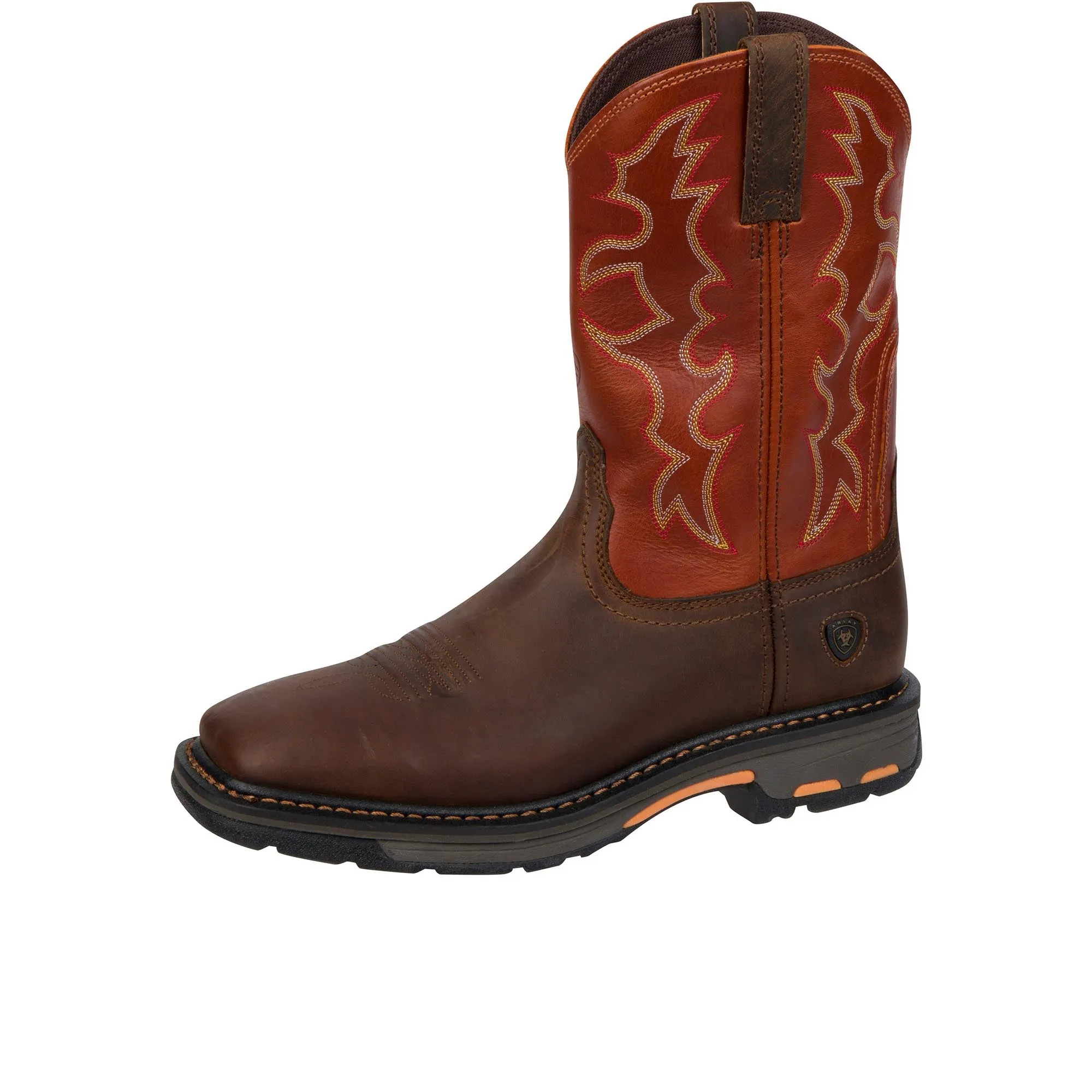 Ariat WorkHog Wide Square Toe Soft Toe Dark Earth Brick