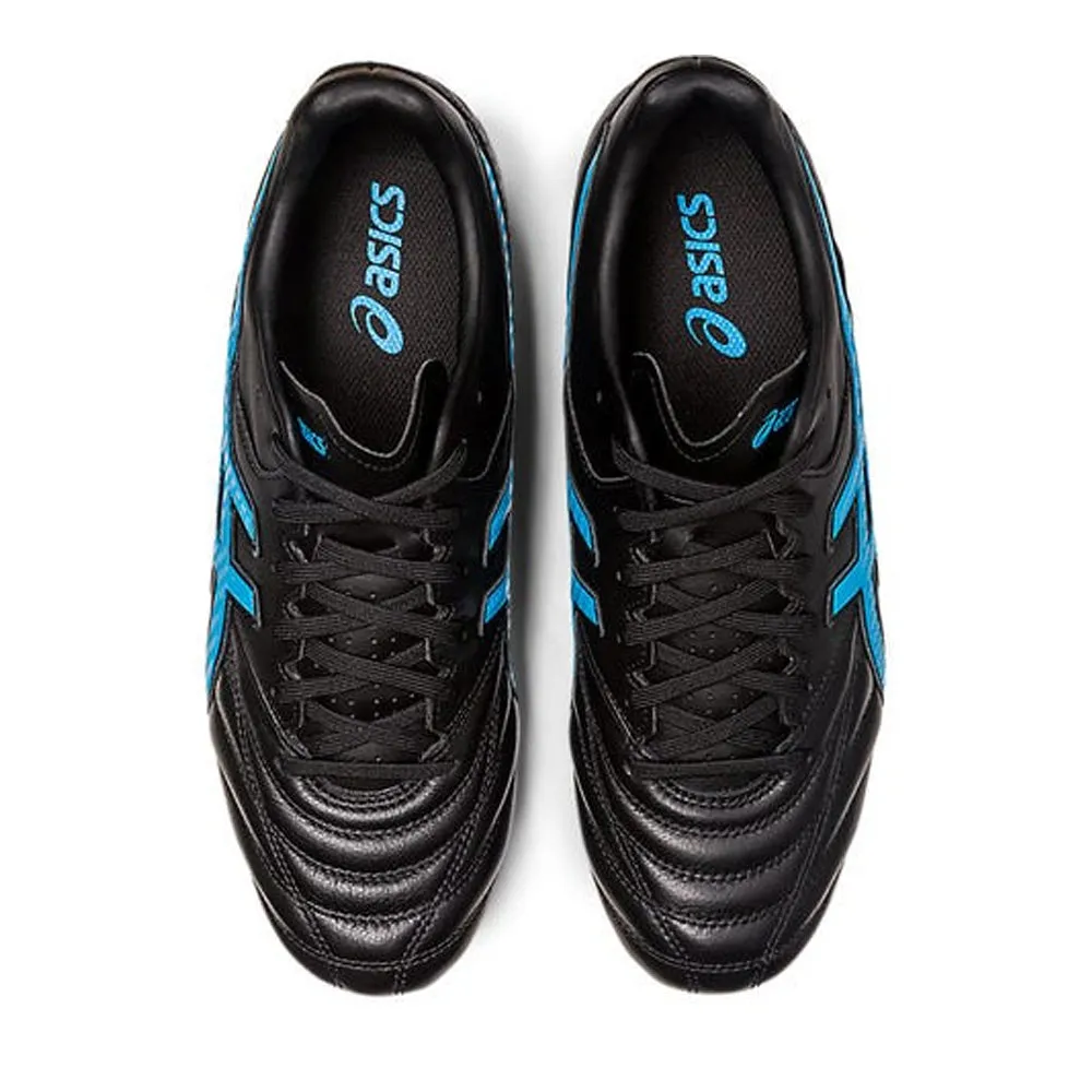 Asics Lethal Flash IT 2 FG Football Boots (Black/Blue)