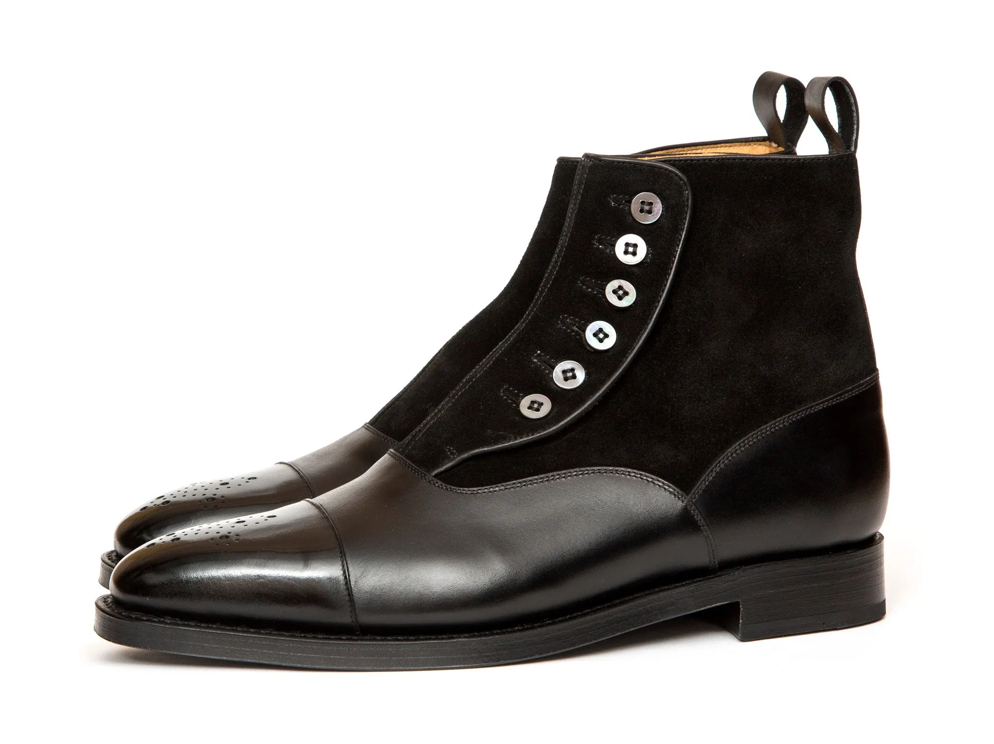 Bagley - MTO - Black Calf / Black Suede - LPB Last - Double Leather Sole