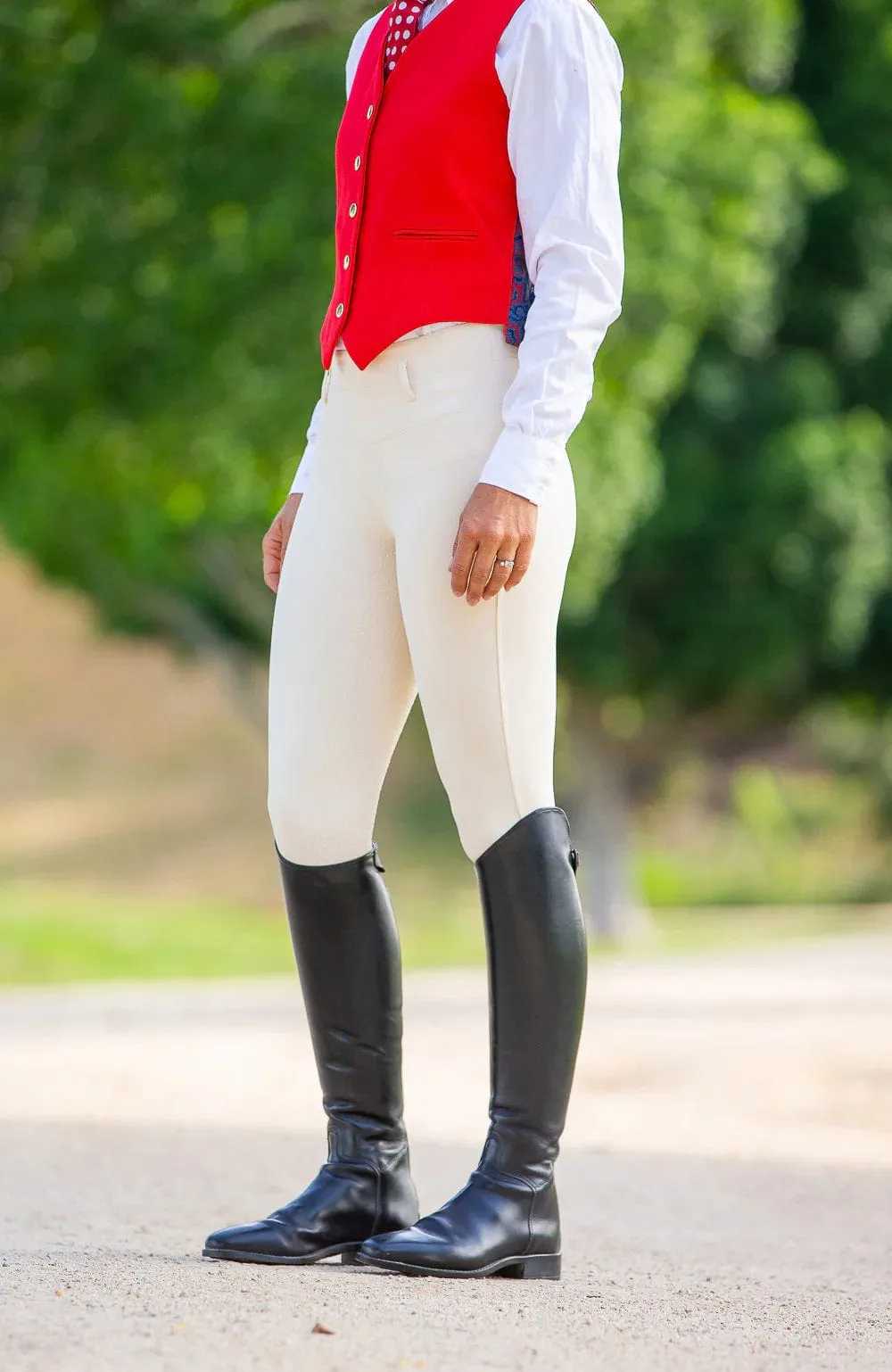 BARE Equestrian Youth Competition Tights (YTH-VANIL)