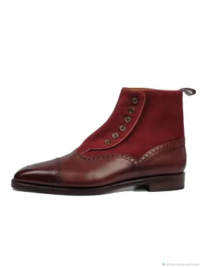 Broadview - MTO - Burgundy Calf / Burgundy Suede - TMG Last - Single Leather Sole