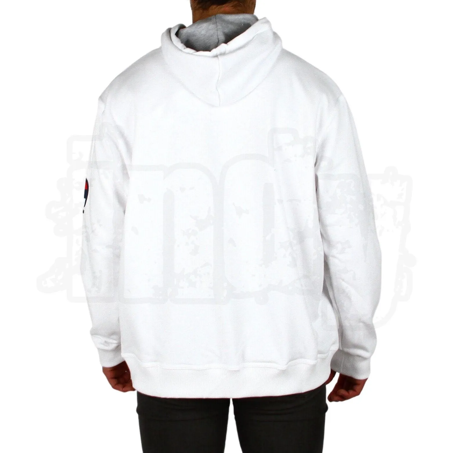 Campera Champion Logo Rustic Blanco