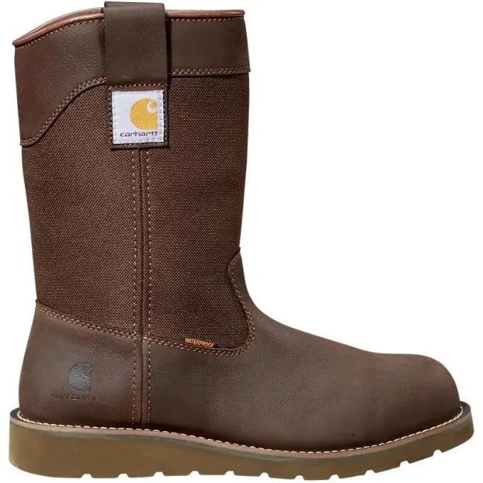 Carhartt Men's 10 Steel Toe WP Wedge Wellington Work Boot -Brown- FW1230-M