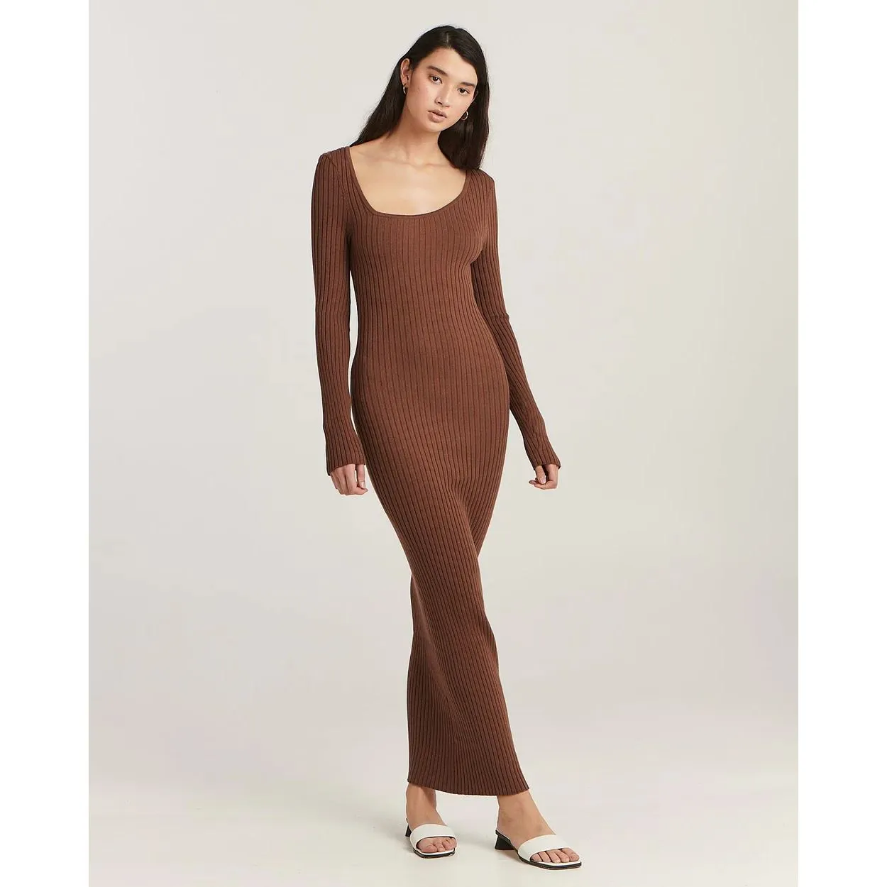 Charlie Holiday Laurette Midi Dress - Chocolate