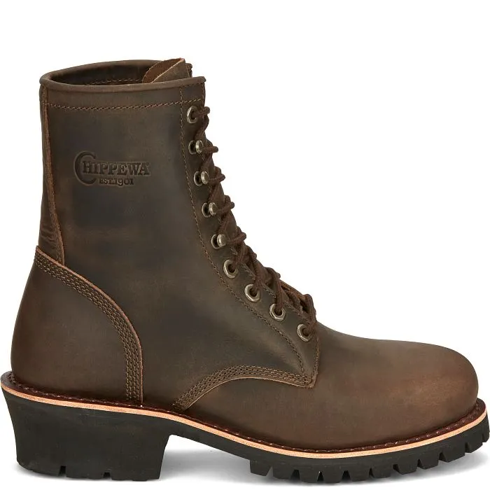 Chippewa Men's Classic 2.0 8" Comp Toe Lace Up Work Boot -Brown- NC2091