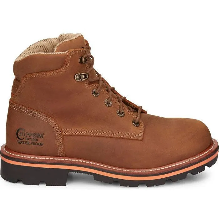 Chippewa Men's Thunderstruck 6 WP Slip Resist Work Boot -Tan- TH1010