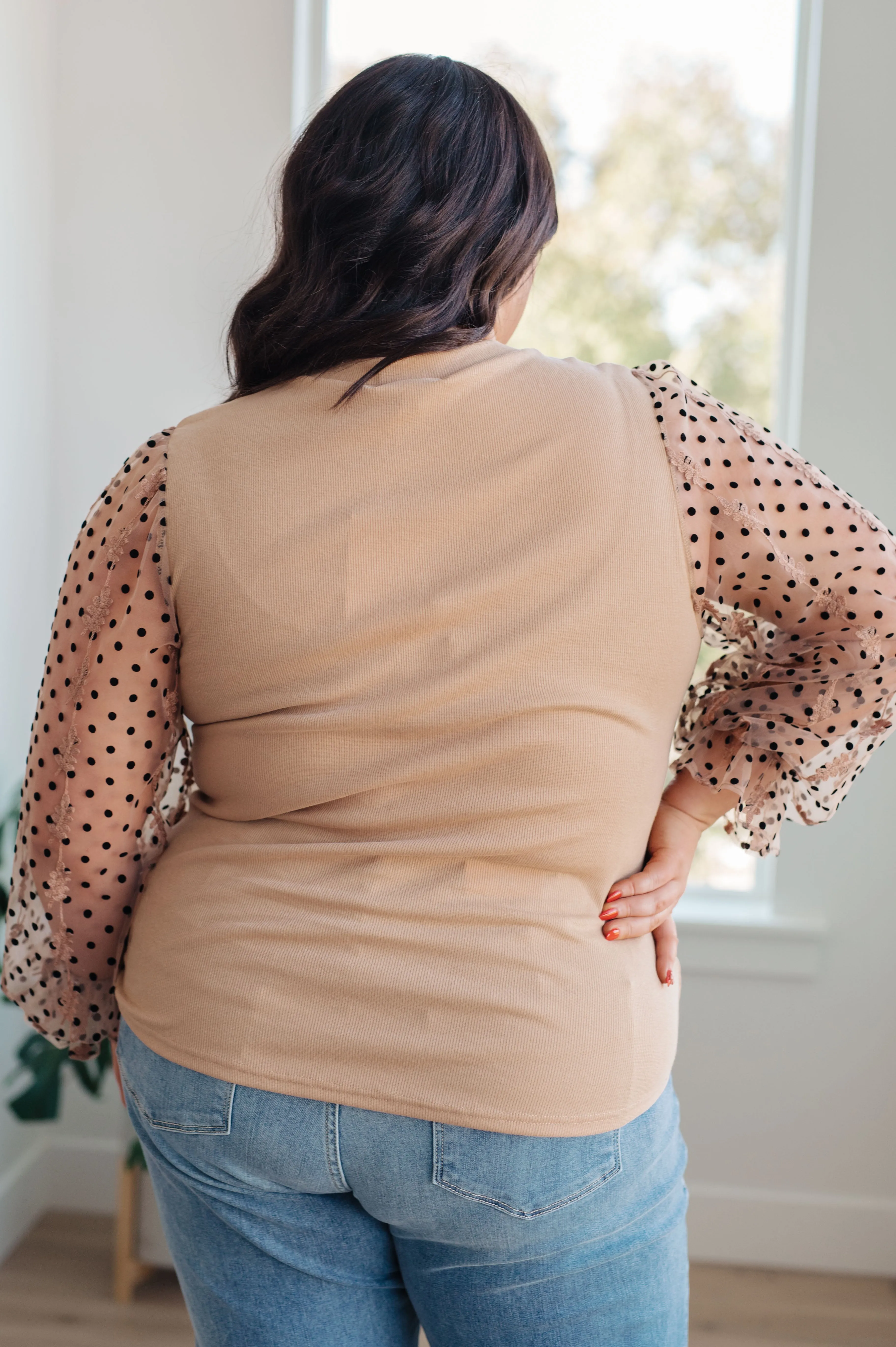 Dots on My Sleeves Blouse