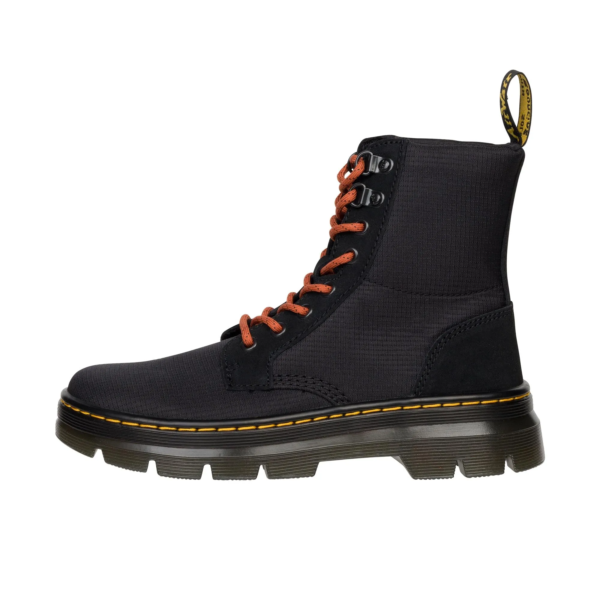 Dr Martens Combs Poly Ripstop Suede Black