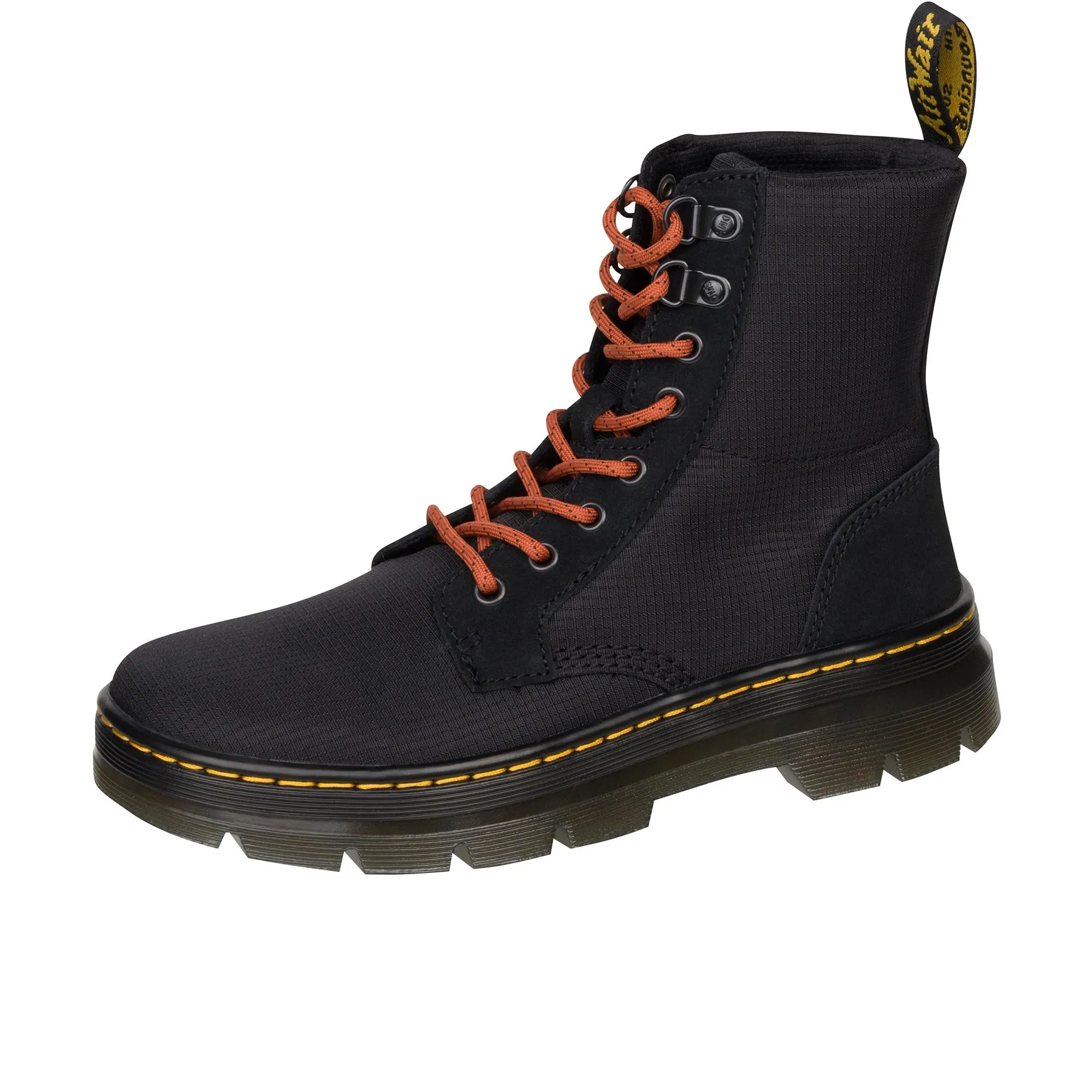 Dr Martens Combs Poly Ripstop Suede Black