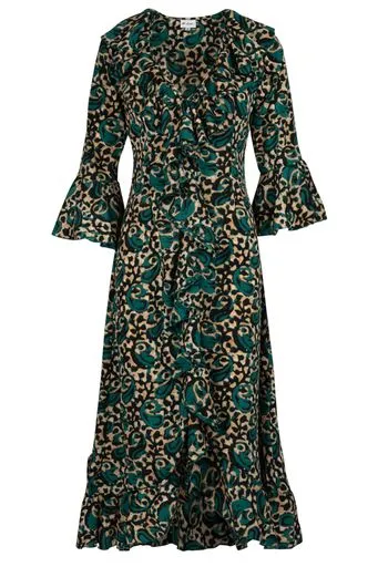 Felicity Midi Dress Winter Pine