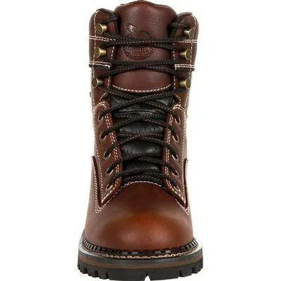 Georgia Women's AMP LT Logger Alloy Toe WP Work Boot - Brown - GB00428