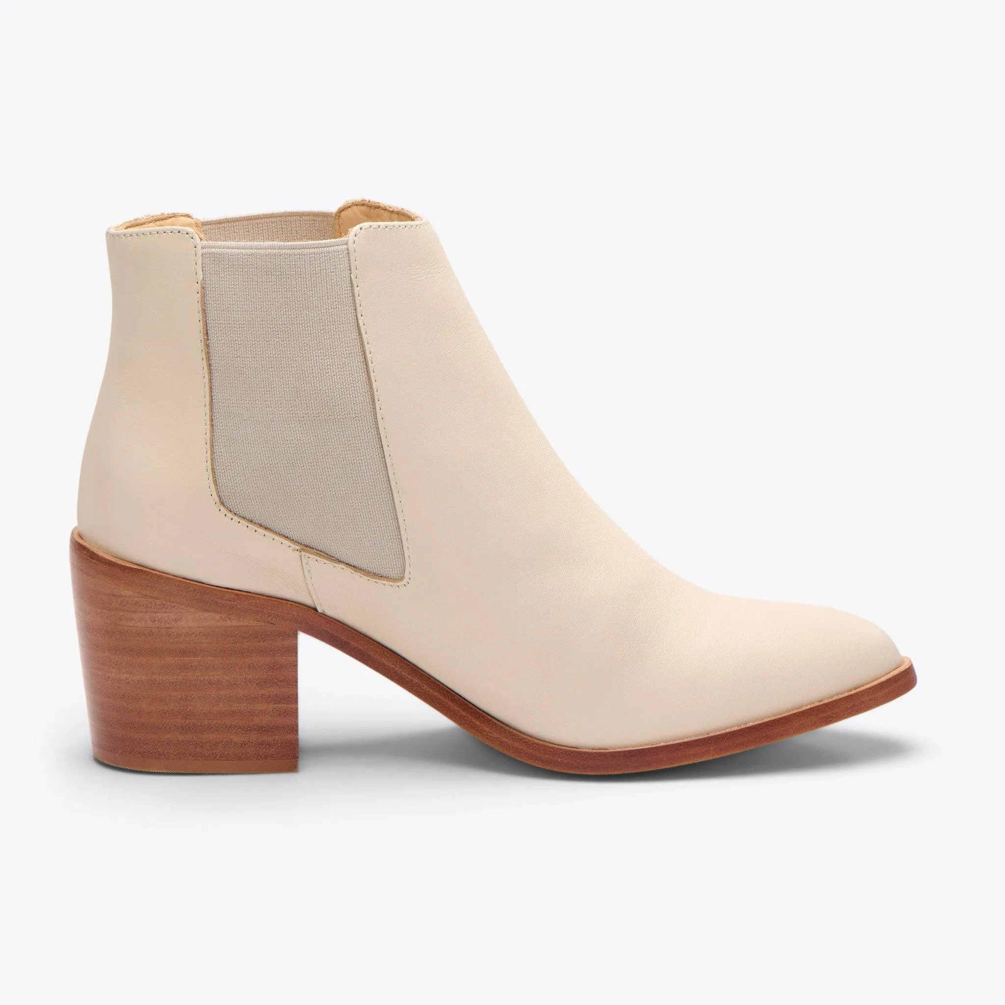 Heeled Chelsea Boot Bone