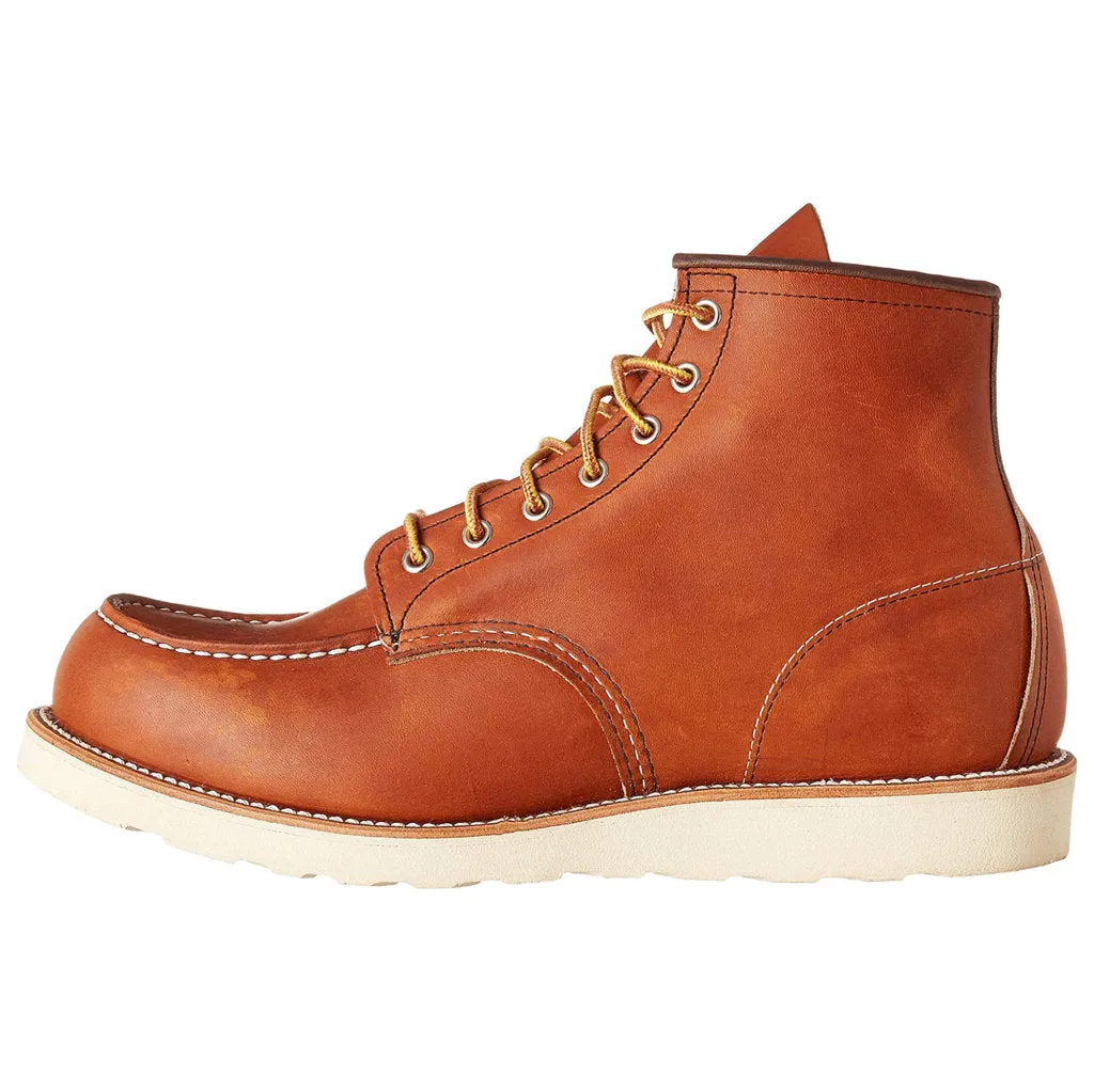 Heritage Full Grain Leather 6 Inch Classic Men's Moc Toe Boots