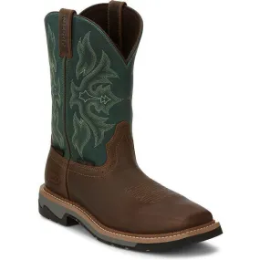 Justin Men's Bolt 11 Comp Toe WP Western Work Boot -Tan- SE4105