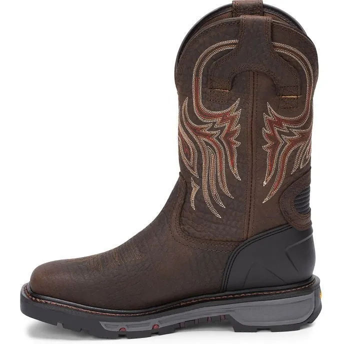 Justin Men's Driscoll 11 Western Work Boot - Pecan Brown - WK2110