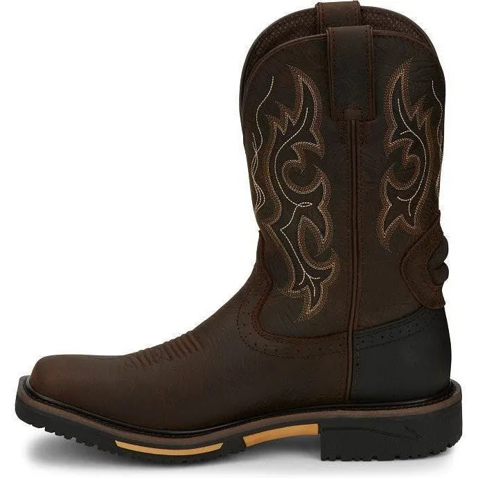 Justin Men's Joist 11 Waterproof Western Work Boot -Brown- SE4624