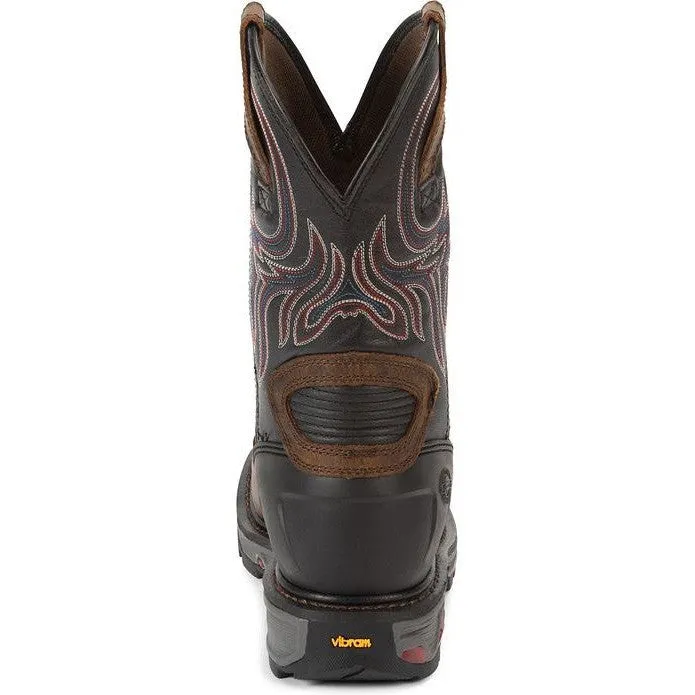 Justin Men's Tanker 11 Steel Toe Western Work Boot -Brown- WK2104