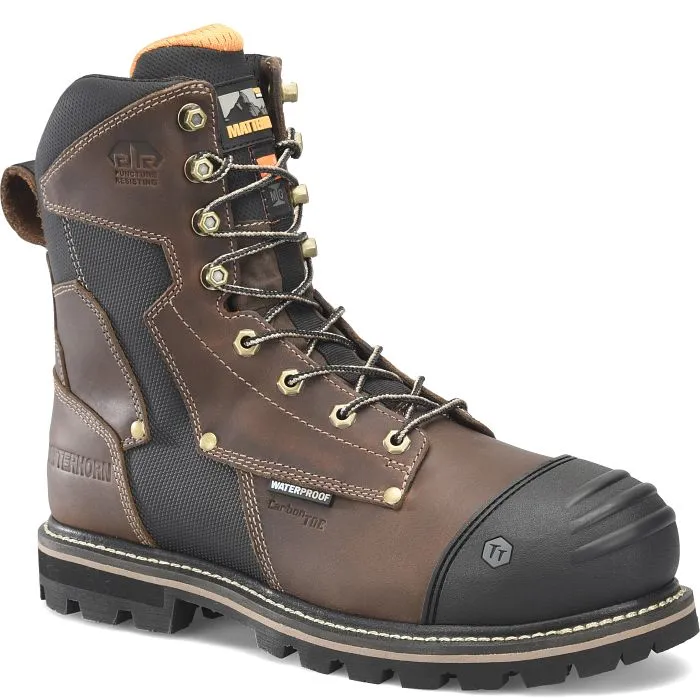 Matterhorn Men's Ibeam 8" WP Comp Toe Metguard Work Boot -Brown- MT2548