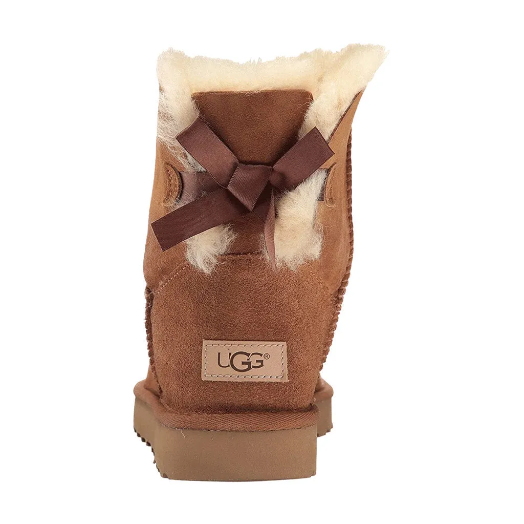 Mini Bailey Bow II Suede Sheepskin Women's Winter Boots