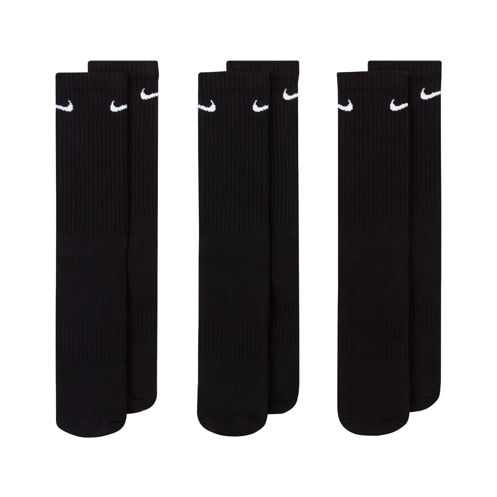 Nike Everyday Cushioned Crew 3 Pack Black SX7664-010