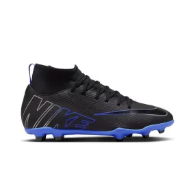 Nike Mercurial Superfly 9 Club FG Jnr Football Boots (Black/Chrome/Hyper Royal)