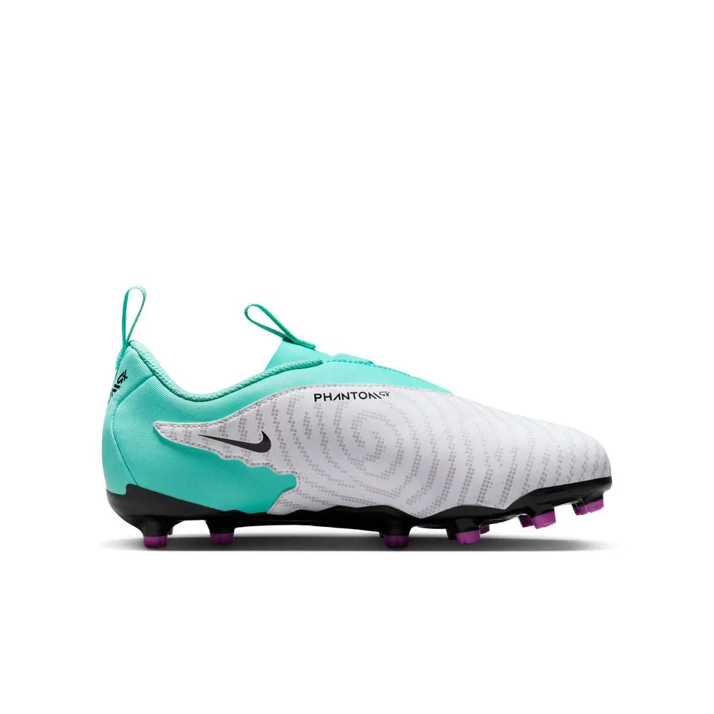 Nike Phantom GX Academy FG/MG Jnr Football Boots (Hyper Turquoise/Black/Fuschia Dream)