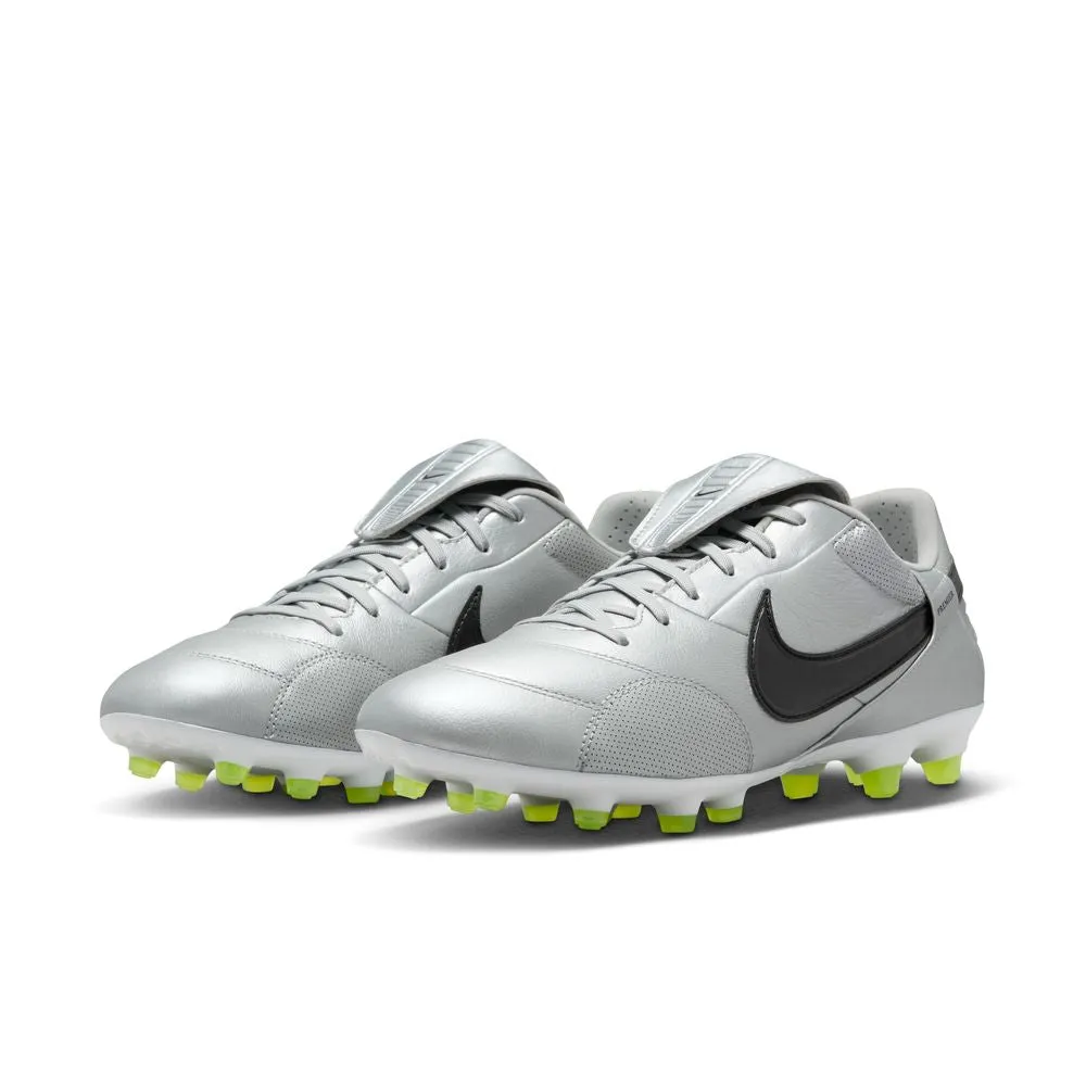 Nike Premier 3 FG Football Boots (Metallic Silver/Black/Volt)