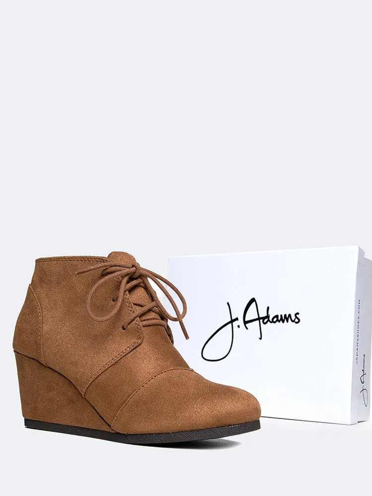 Oxford Wedge Lace-Up Bootie