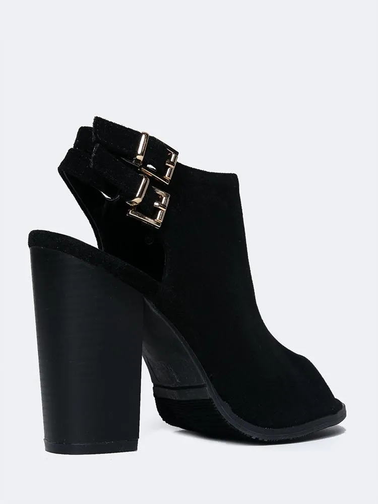 Peep Toe Ankle Bootie