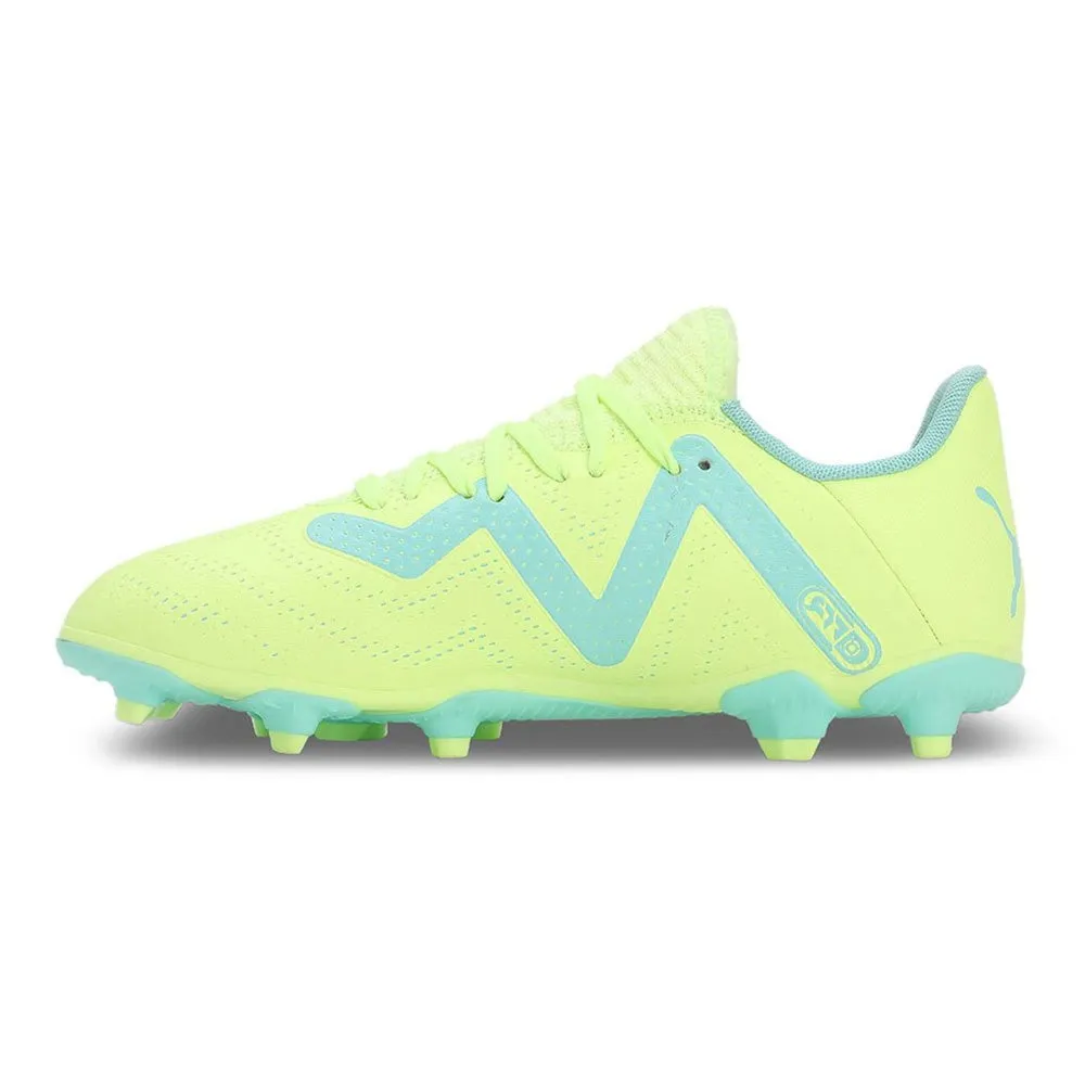 Puma Future Play FG/AG Jnr Football Boots (Yellow/Blue)