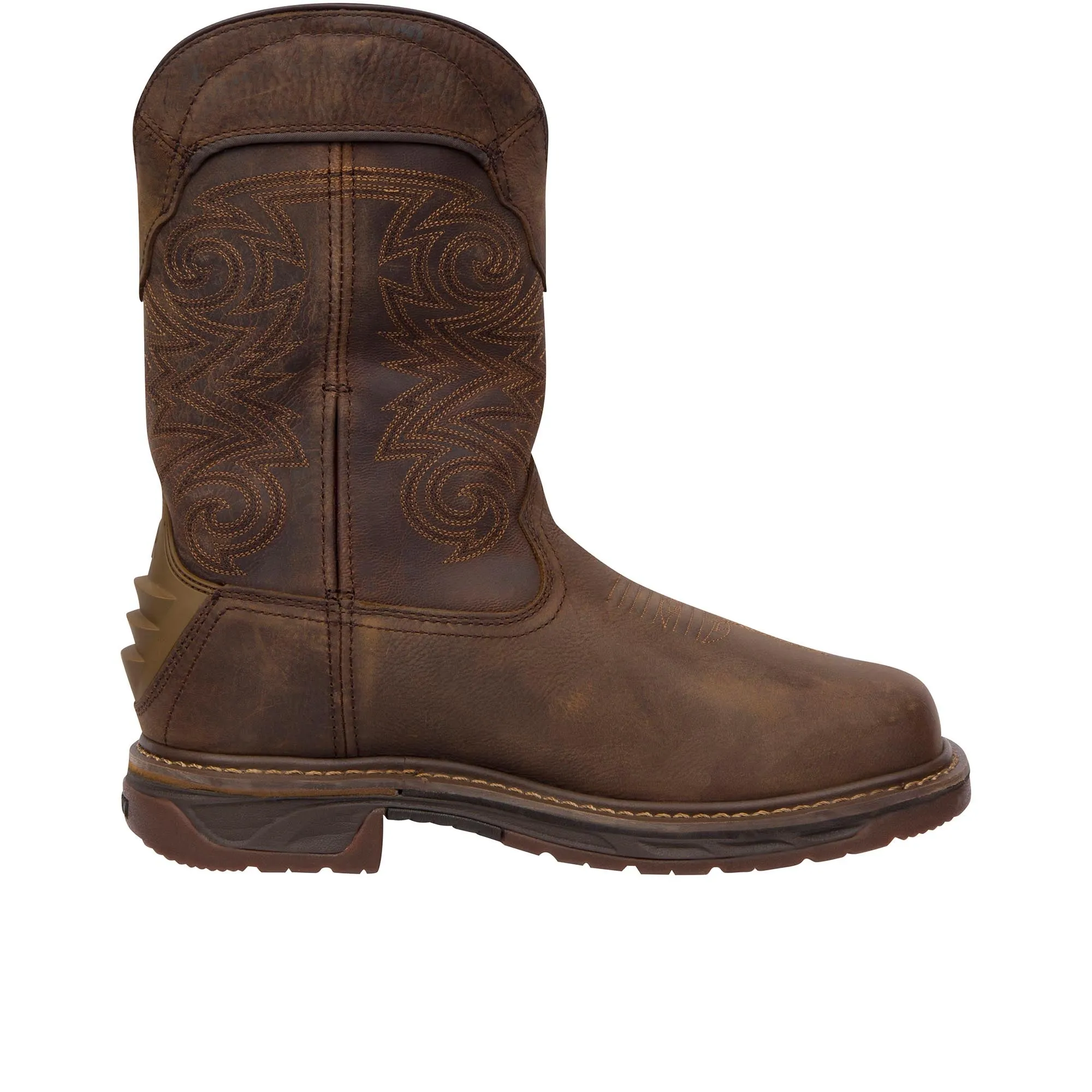 Rocky Iron Skull Composite Toe Distressed Brown