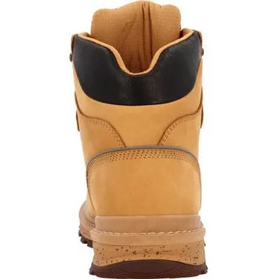 Rocky Men's Rams Horn 6" Soft Toe WP Slip Resist Work Boot -Wheat- RKK0442