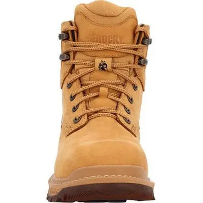 Rocky Men's Rams Horn 6" Soft Toe WP Slip Resist Work Boot -Wheat- RKK0442