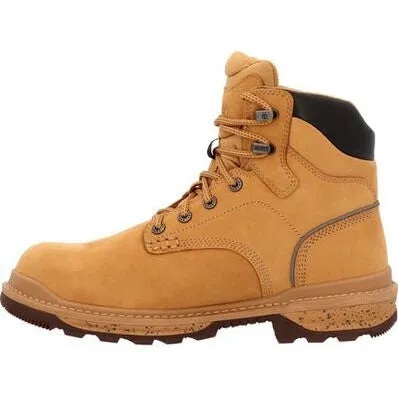 Rocky Men's Rams Horn 6" Soft Toe WP Slip Resist Work Boot -Wheat- RKK0442