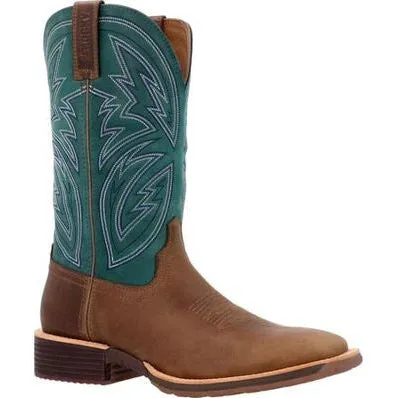 Rocky Men's Tall Oaks 12" ST Slip Resist Western Work Boot -Teal- RKW0406