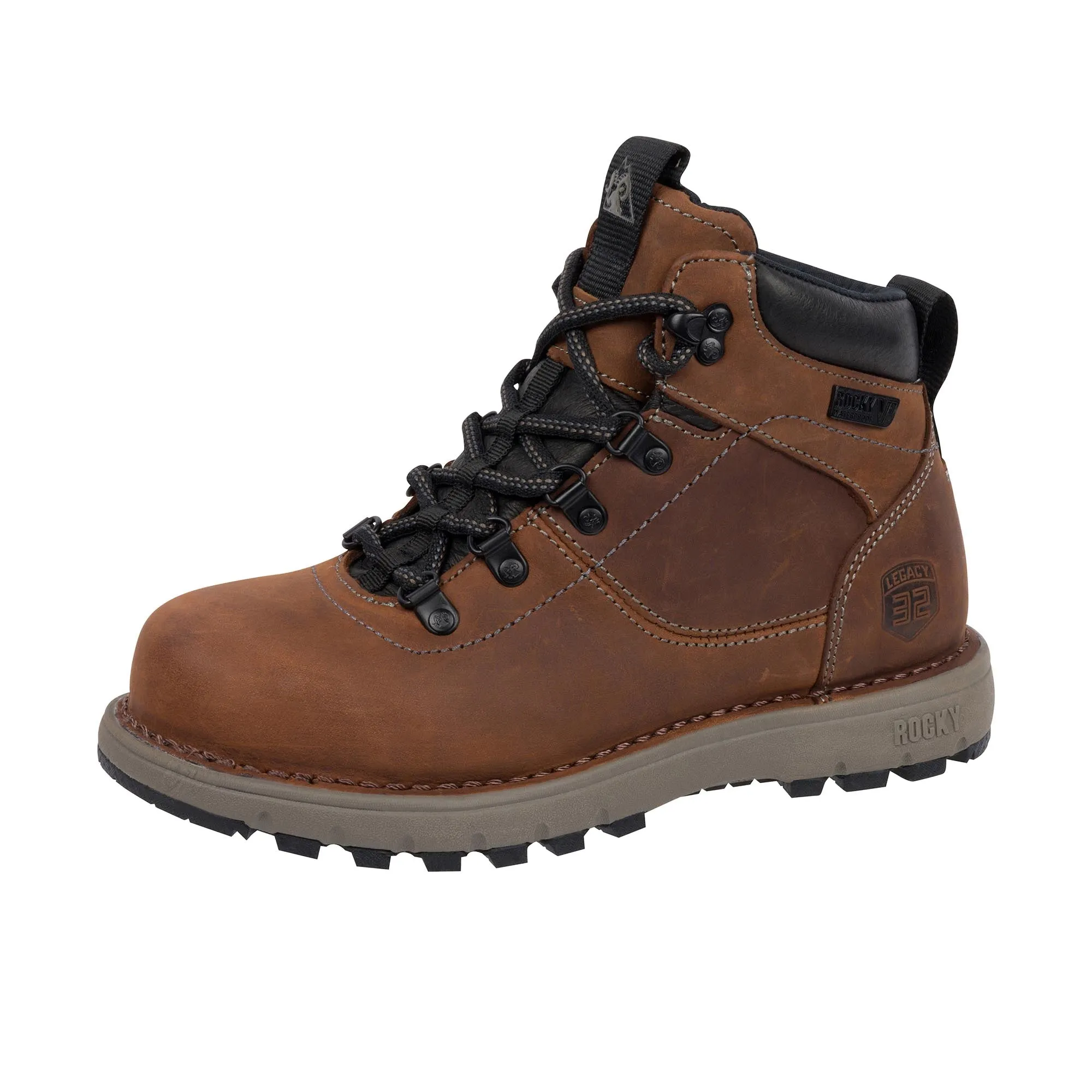 Rocky Womens Legacy 32 Work Boot Composite Toe Brown