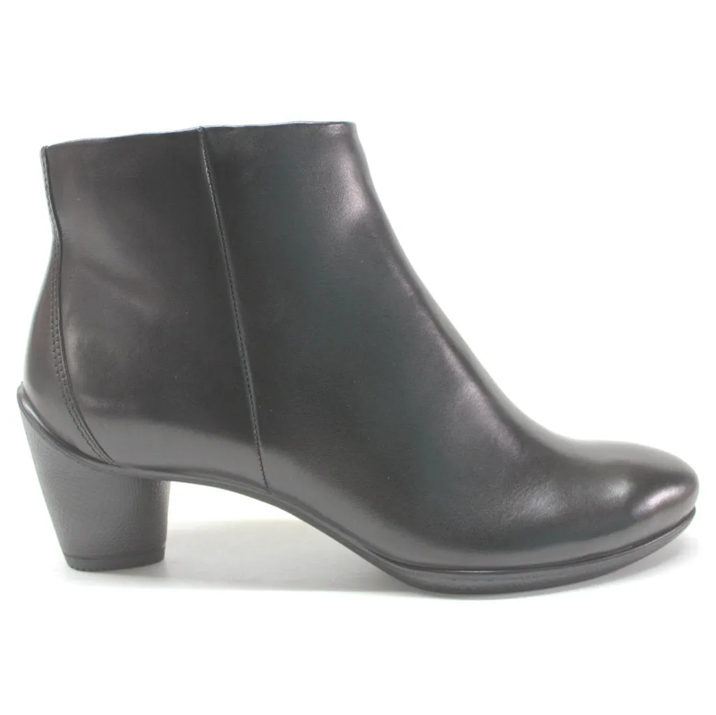 Sculptured 45 Full Grain Leather Women's Zip Up Ankle Boots