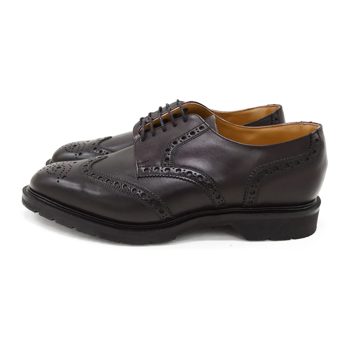 SOLOVAIR Premium Gibson Brogue Shoe -Burgundy