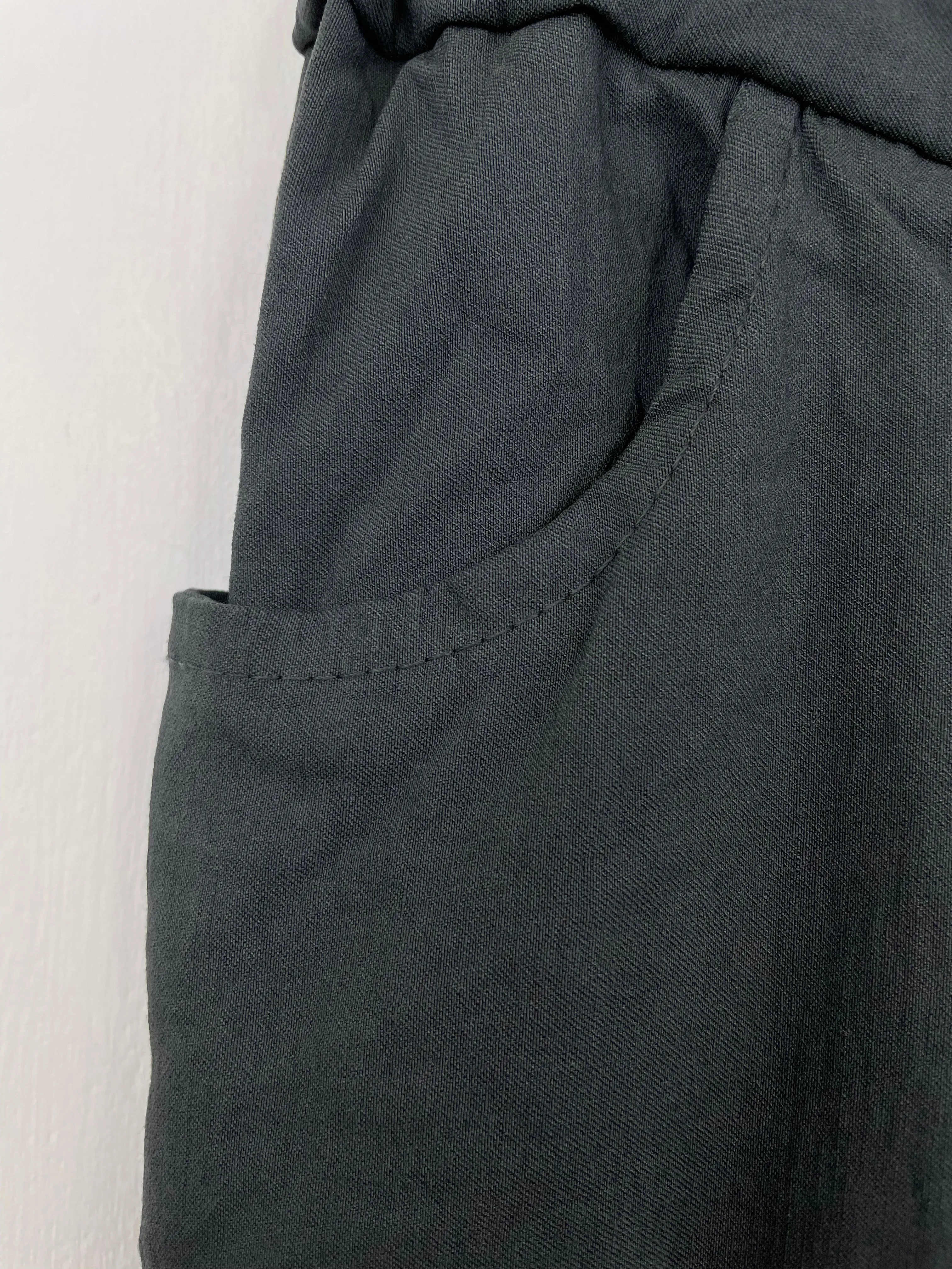 Stretchy Casual Trousers - Slate Grey