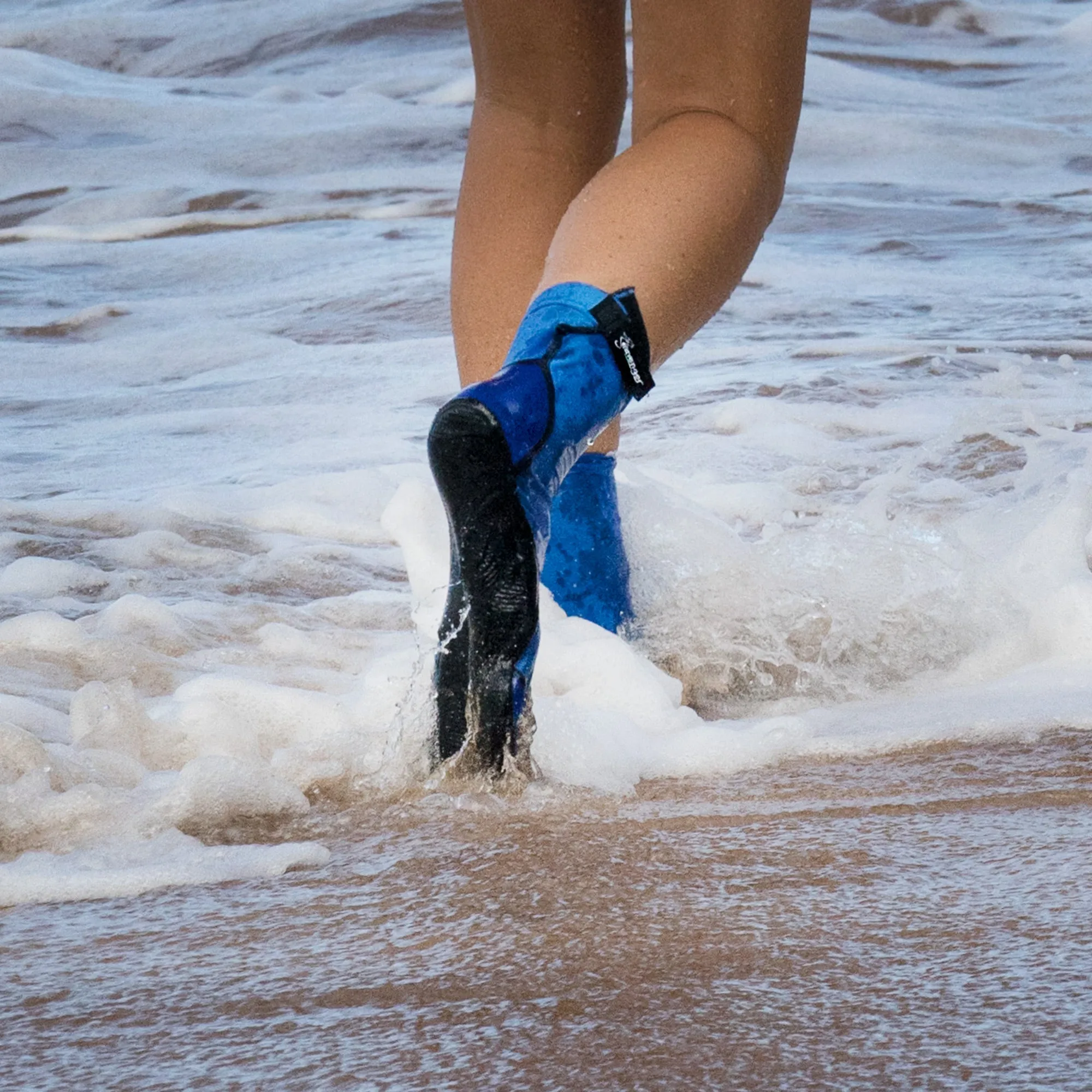 Tall SeaSnug Beach Socks - Blue