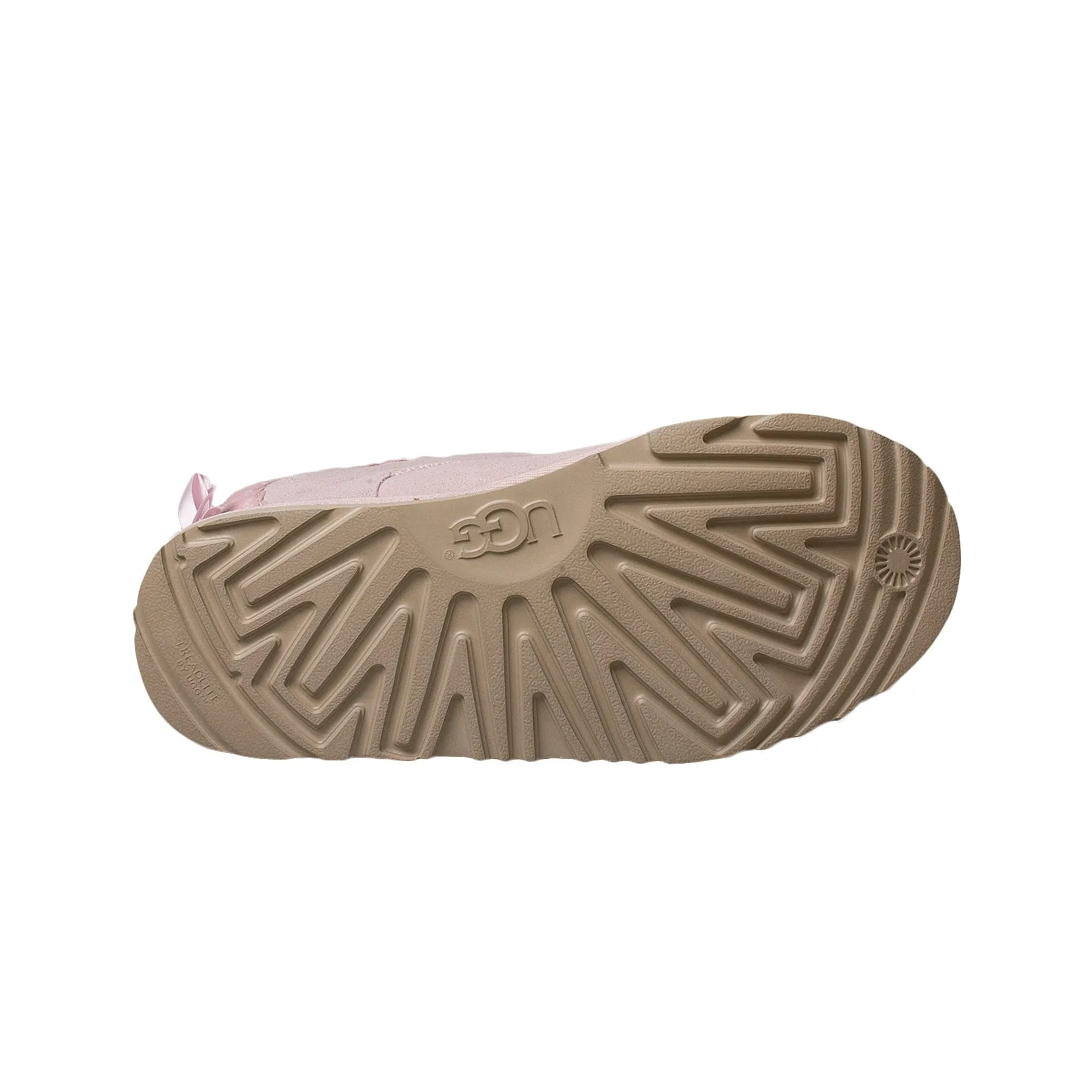 UGG Classic Short II Braided Seashell Pink Boots - Youth