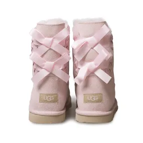 UGG Classic Short II Braided Seashell Pink Boots - Youth