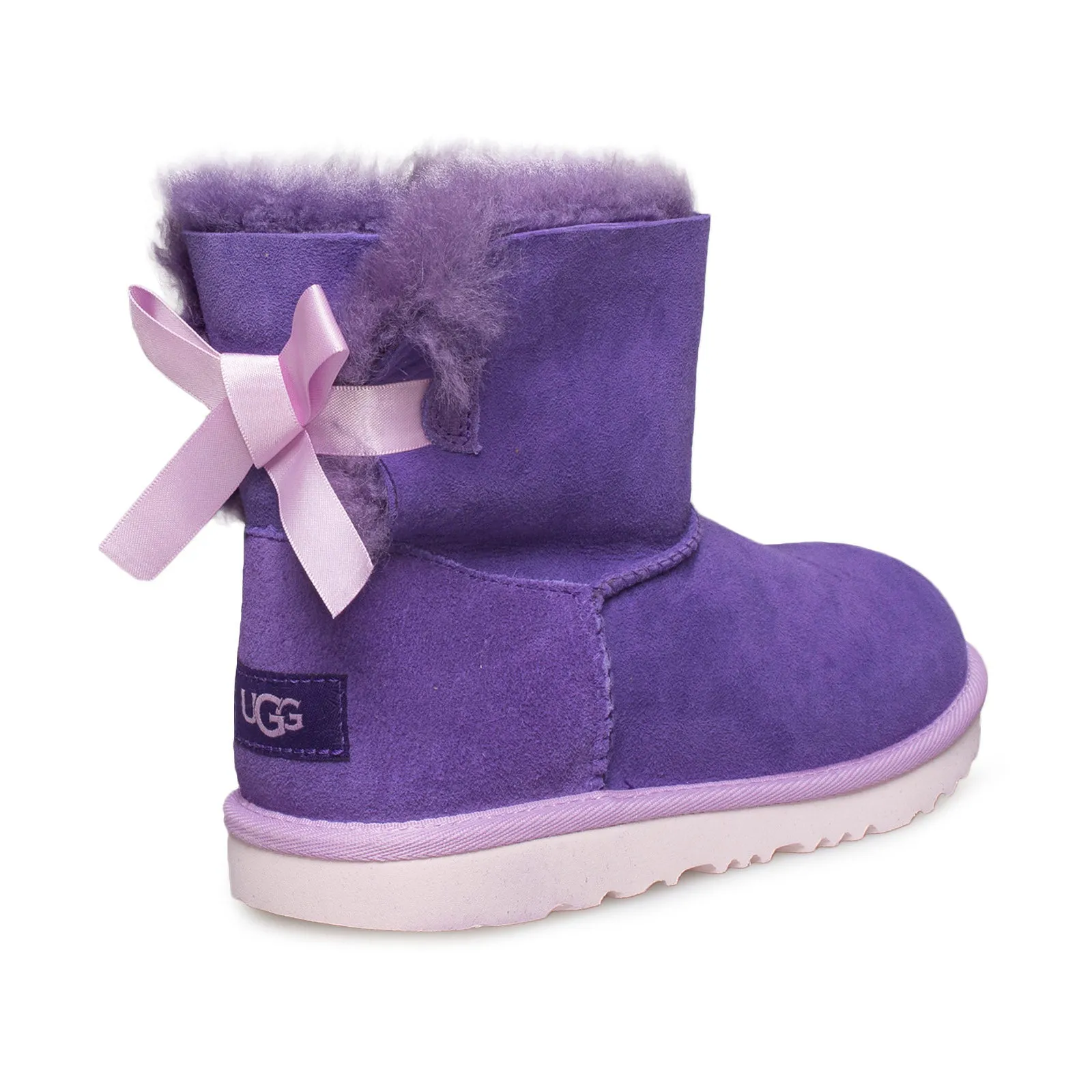 UGG Mini Bailey Bow II Violet Bloom Boots - Youth