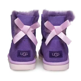 UGG Mini Bailey Bow II Violet Bloom Boots - Youth