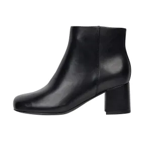 Vionic Womens Sibley Ankle Boot Black Leather